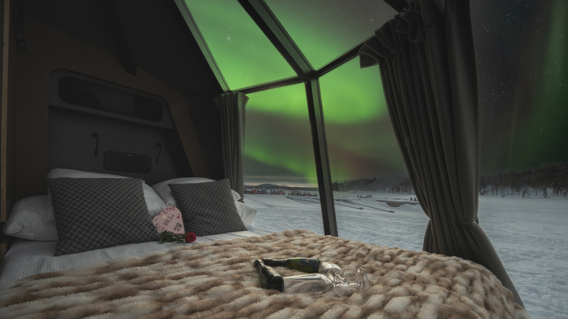 Aurora Hut Polarlicht